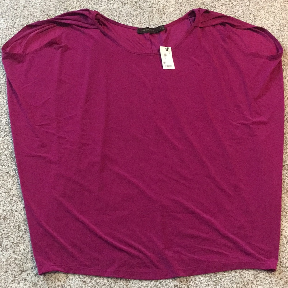 Magenta Limited Cold Shoulder top